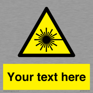 Custom Laser Hazard Sign